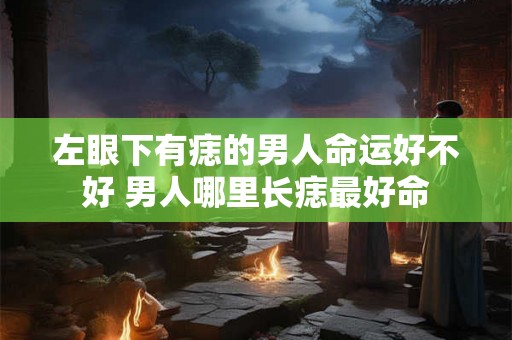 左眼下有痣的男人命运好不好 男人哪里长痣最好命