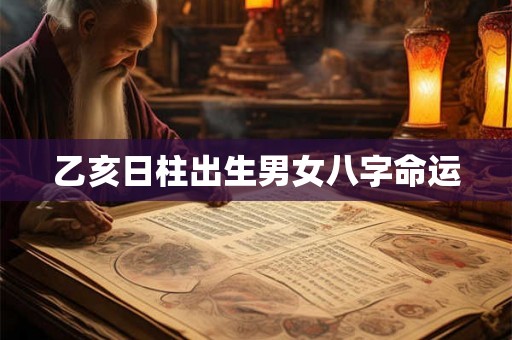 乙亥日柱出生男女八字命运