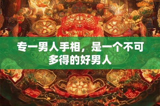 专一男人手相，是一个不可多得的好男人