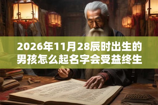 2026年11月28辰时出生的男孩怎么起名字会受益终生