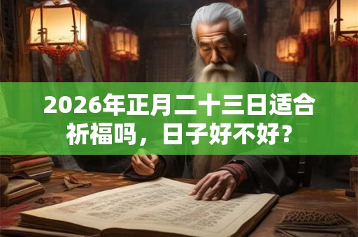 2026年正月二十三日适合祈福吗，日子好不好？