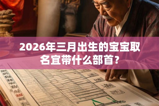 2026年三月出生的宝宝取名宜带什么部首? 2026年三月出生的宝宝取名宜带什么部首?
