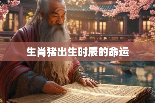 生肖猪出生时辰的命运
