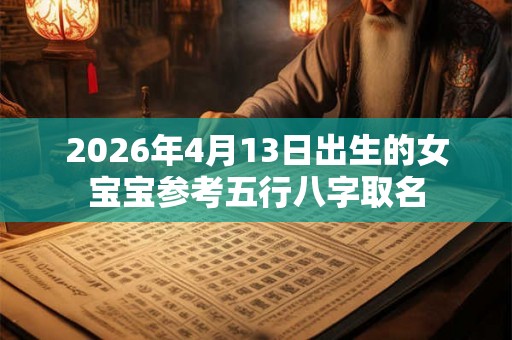 2026年4月13日出生的女宝宝参考五行八字取名