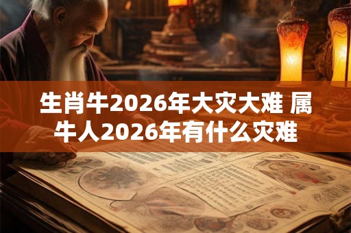 生肖牛2026年大灾大难 属牛人2026年有什么灾难 生肖牛2026年大灾大难 属牛人2026年有什么灾难