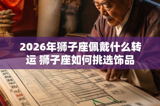 2026年狮子座佩戴什么转运 狮子座如何挑选饰品