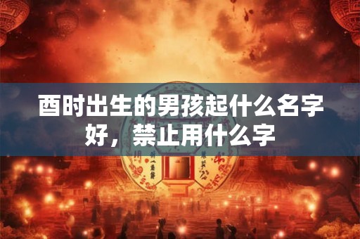酉时出生的男孩起什么名字好，禁止用什么字