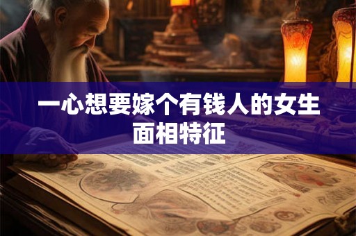 一心想要嫁个有钱人的女生面相特征 一心想要嫁个有钱人的女生面相特征