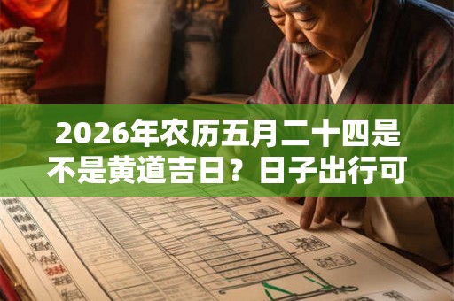 2026年农历五月二十四是不是黄道吉日?日子出行可以吗? 2026年农历五月二十四是不是黄道吉日?日子出行可以吗?