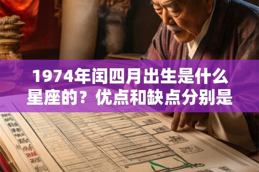 1974年闰四月出生是什么星座的？优点和缺点分别是什么？
