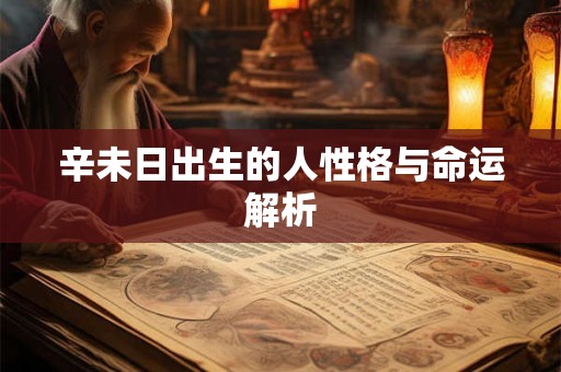 辛未日出生的人性格与命运解析
