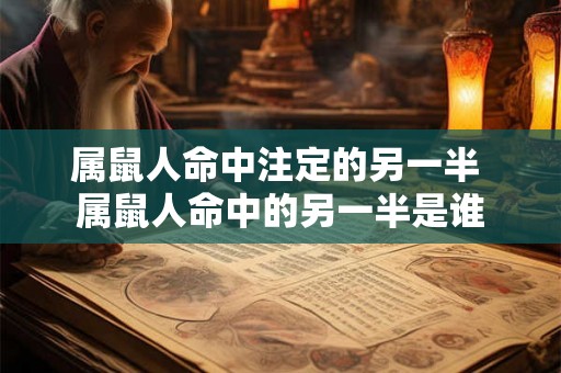 属鼠人命中注定的另一半 属鼠人命中的另一半是谁