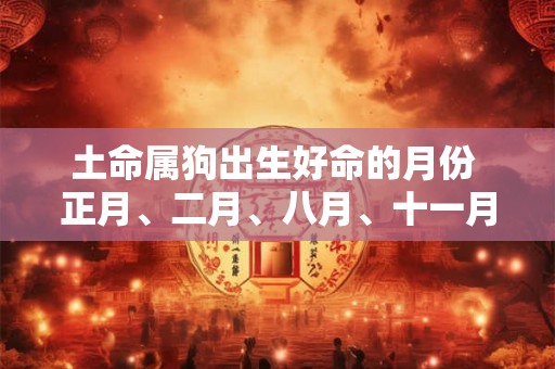 土命属狗出生好命的月份 正月、二月、八月、十一月 土命属狗出生好命的月份 正月、二月、八月、十一月