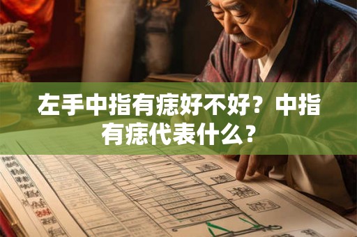 左手中指有痣好不好？中指有痣代表什么？