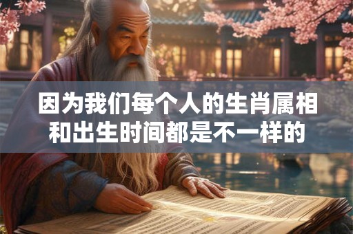 因为我们每个人的生肖属相和出生时间都是不一样的