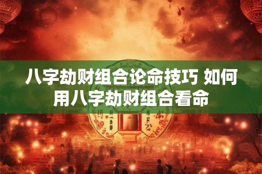 八字劫财组合论命技巧 如何用八字劫财组合看命