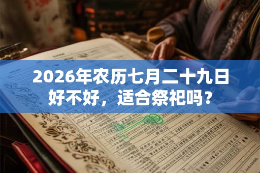2026年农历七月二十九日好不好,适合祭祀吗? 2026年农历七月二十九日好不好,适合祭祀吗?