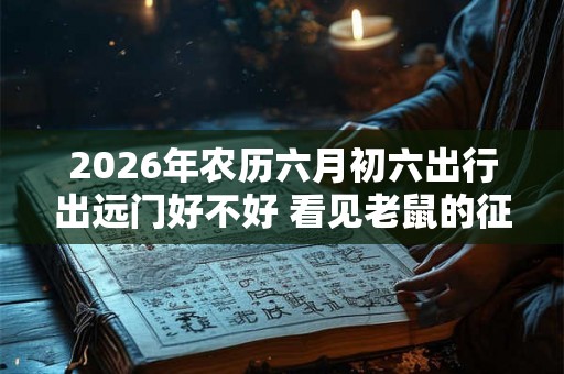 2026年农历六月初六出行出远门好不好 看见老鼠的征兆 2026年农历六月初六出行出远门好不好 看见老鼠的征兆
