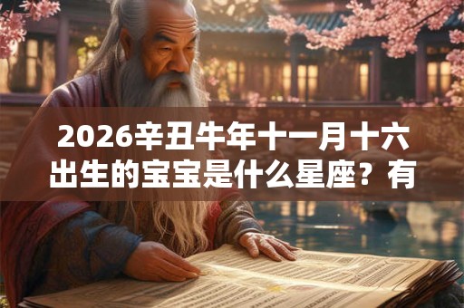 2026辛丑牛年十一月十六出生的宝宝是什么星座？有什么性格特点？