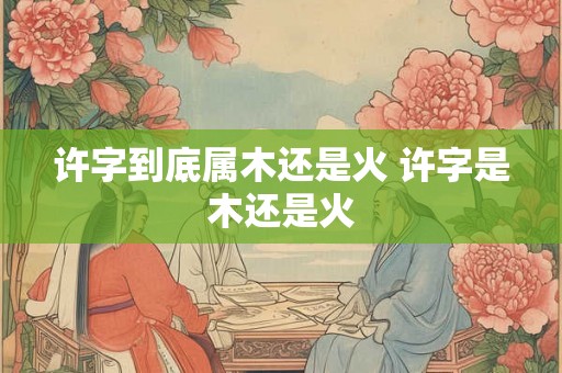 许字到底属木还是火 许字是木还是火