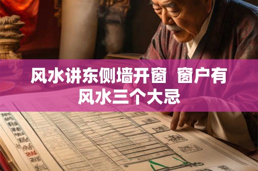 风水讲东侧墙开窗  窗户有风水三个大忌