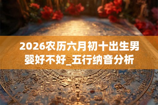 2026农历六月初十出生男婴好不好_五行纳音分析