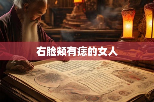 右脸颊有痣的女人