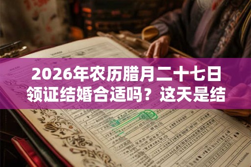 2026年农历腊月二十七日领证结婚合适吗？这天是结婚吉日吗？
