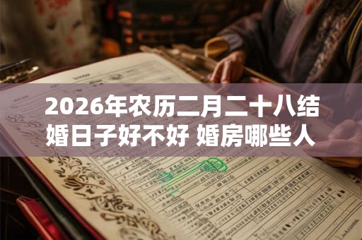 2026年农历二月二十八结婚日子好不好 婚房哪些人不能进