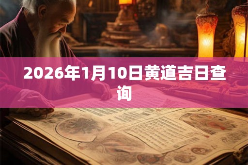 2026年1月10日黄道吉日查询