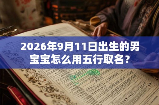 2026年9月11日出生的男宝宝怎么用五行取名？