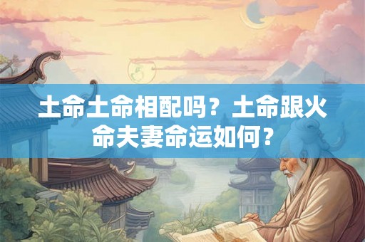 土命土命相配吗？土命跟火命夫妻命运如何？