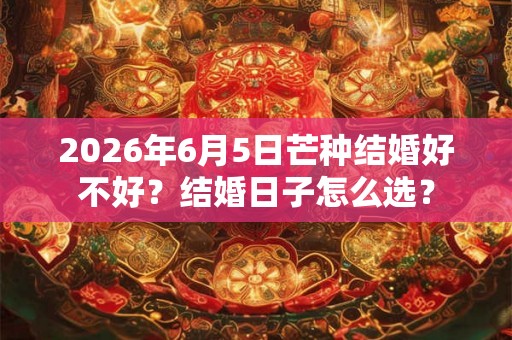 2026年6月5日芒种结婚好不好？结婚日子怎么选？