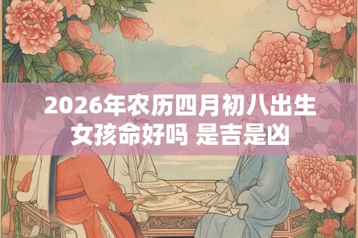2026年农历四月初八出生女孩命好吗 是吉是凶