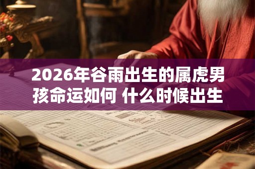 2026年谷雨出生的属虎男孩命运如何 什么时候出生好