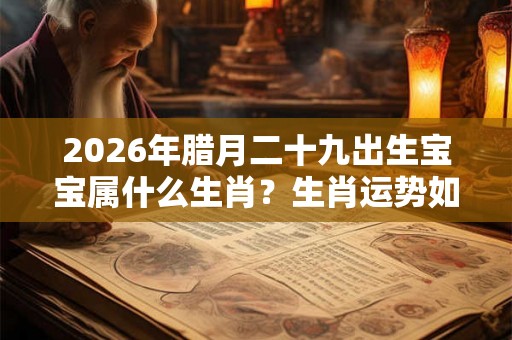 2026年腊月二十九出生宝宝属什么生肖？生肖运势如何？