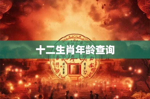 十二生肖年龄查询
