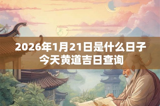 2026年1月21日是什么日子 今天黄道吉日查询 2026年1月21日是什么日子 今天黄道吉日查询