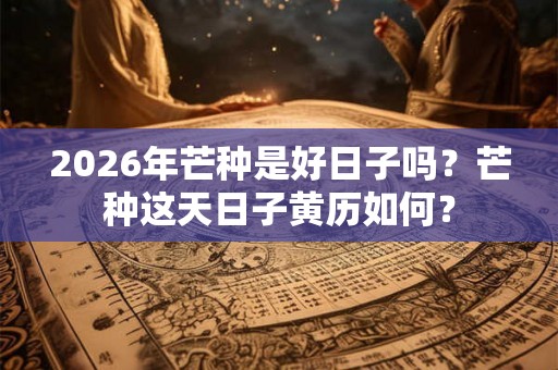 2026年芒种是好日子吗？芒种这天日子黄历如何？