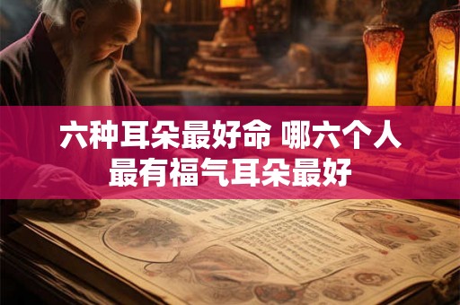 六种耳朵最好命 哪六个人最有福气耳朵最好