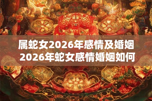 属蛇女2026年感情及婚姻 2026年蛇女感情婚姻如何