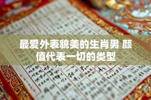 最爱外表貌美的生肖男 颜值代表一切的类型