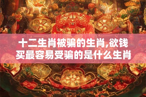 十二生肖被骗的生肖,欲钱买最容易受骗的是什么生肖