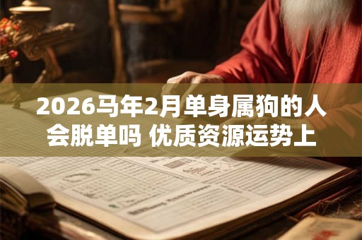 2026马年2月单身属狗的人会脱单吗 优质资源运势上扬 2026马年2月单身属狗的人会脱单吗 优质资源运势上扬