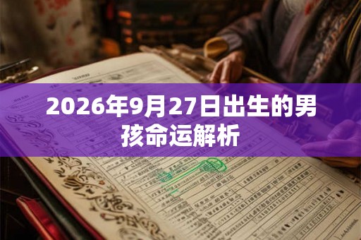2026年9月27日出生的男孩命运解析 2026年9月27日出生的男孩命运解析