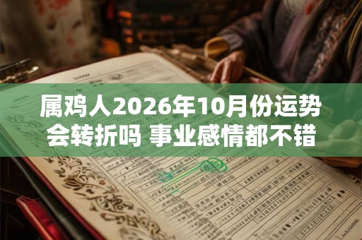 属鸡人2026年10月份运势会转折吗 事业感情都不错