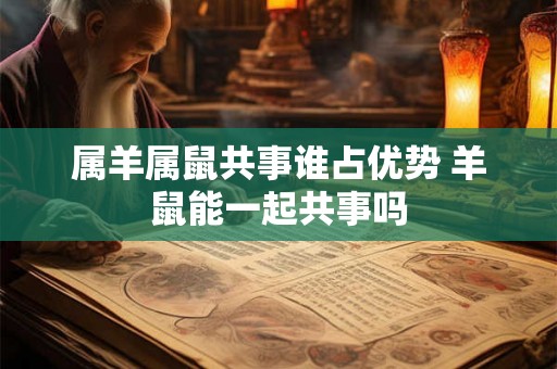 属羊属鼠共事谁占优势 羊鼠能一起共事吗