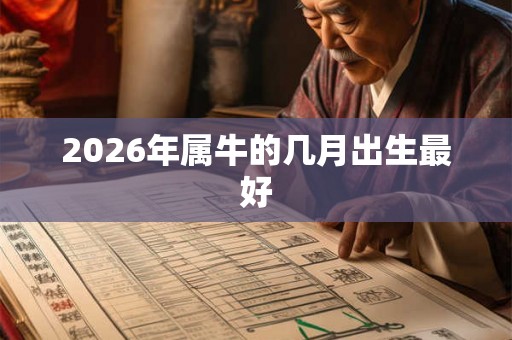 2026年属牛的几月出生最好