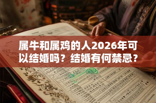 属牛和属鸡的人2026年可以结婚吗？结婚有何禁忌？