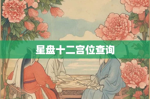 星盘十二宫位查询